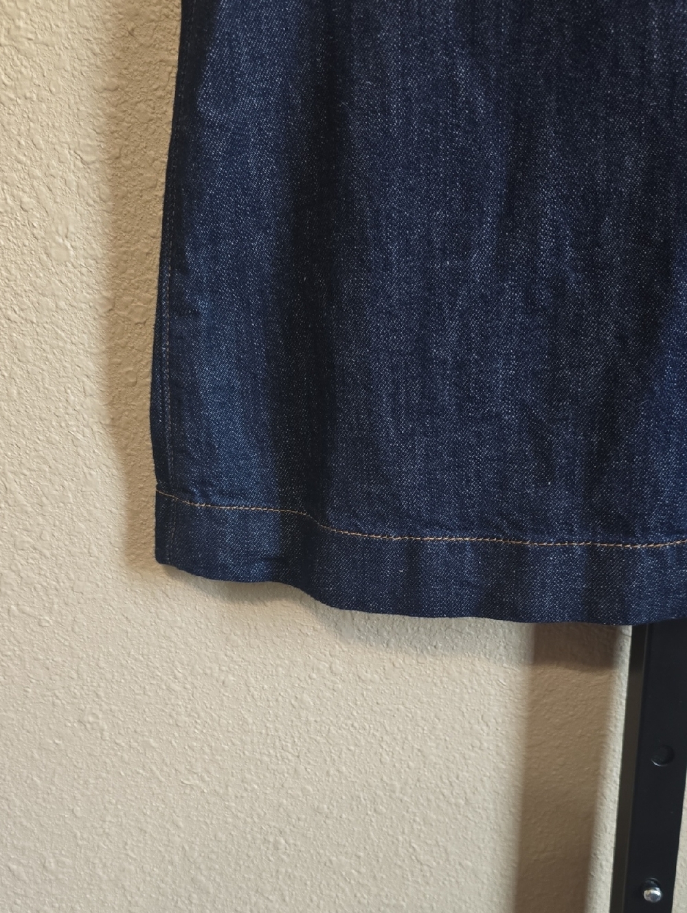 NWT 7 For All Mankind Sleeveless Denim/Linen Top. Small - Picture 3 of 10